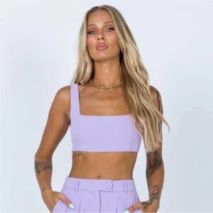 Princess Polly Lilac Purple Huxley Bralette Crop Top Women’s Size 4